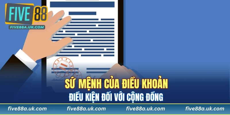 Sứ mệnh của điều khoản điều kiện đối với cộng đồng