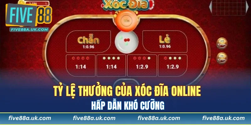 Xóc Đĩa FIVE88: Săn Thưởng Kịch Tính, Ôm Lời Cực Đỉnh 6 Tỷ lệ thưởng của xóc đĩa online hấp dẫn khó cưỡng