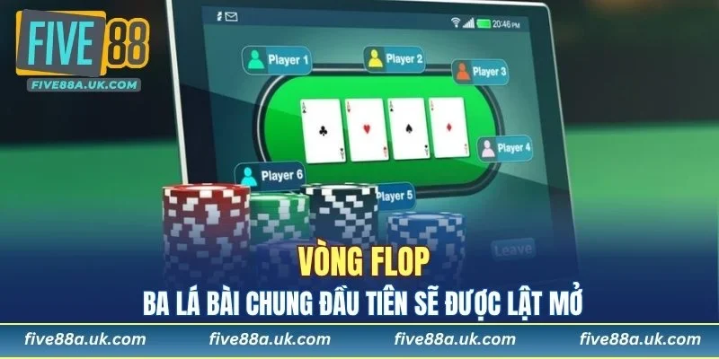 Poker FIVE88 - Sân Chơi Siêu Lợi Nhuận Dành Cho Game Thủ 6 Vòng Flop sẽ mở ba lá bài chung đầu tiên